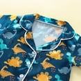 thumbnail image 3 of Ensembles de Pyjamas d'Été pour Tout-Petits Chemise à Manches Courtes à Boutons et Col Rabattu Shorts, 3 of 6