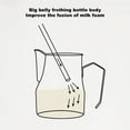 thumbnail image 3 of Professional Milk Pitcher 450ml, Stainless Steel Frothing Cup With Drip Free , Visually AppealingTool, Versatile For Frothing, Water, 3 of 8