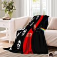 thumbnail image 4 of Keep Warm Blanket Heavy Metal Patterns Flannel Fleece Blankets 3D Printed Throw Blanket Soft Microfiber Flannel Fleece Blanket For Child AdultsSXCD-565, 4 of 4