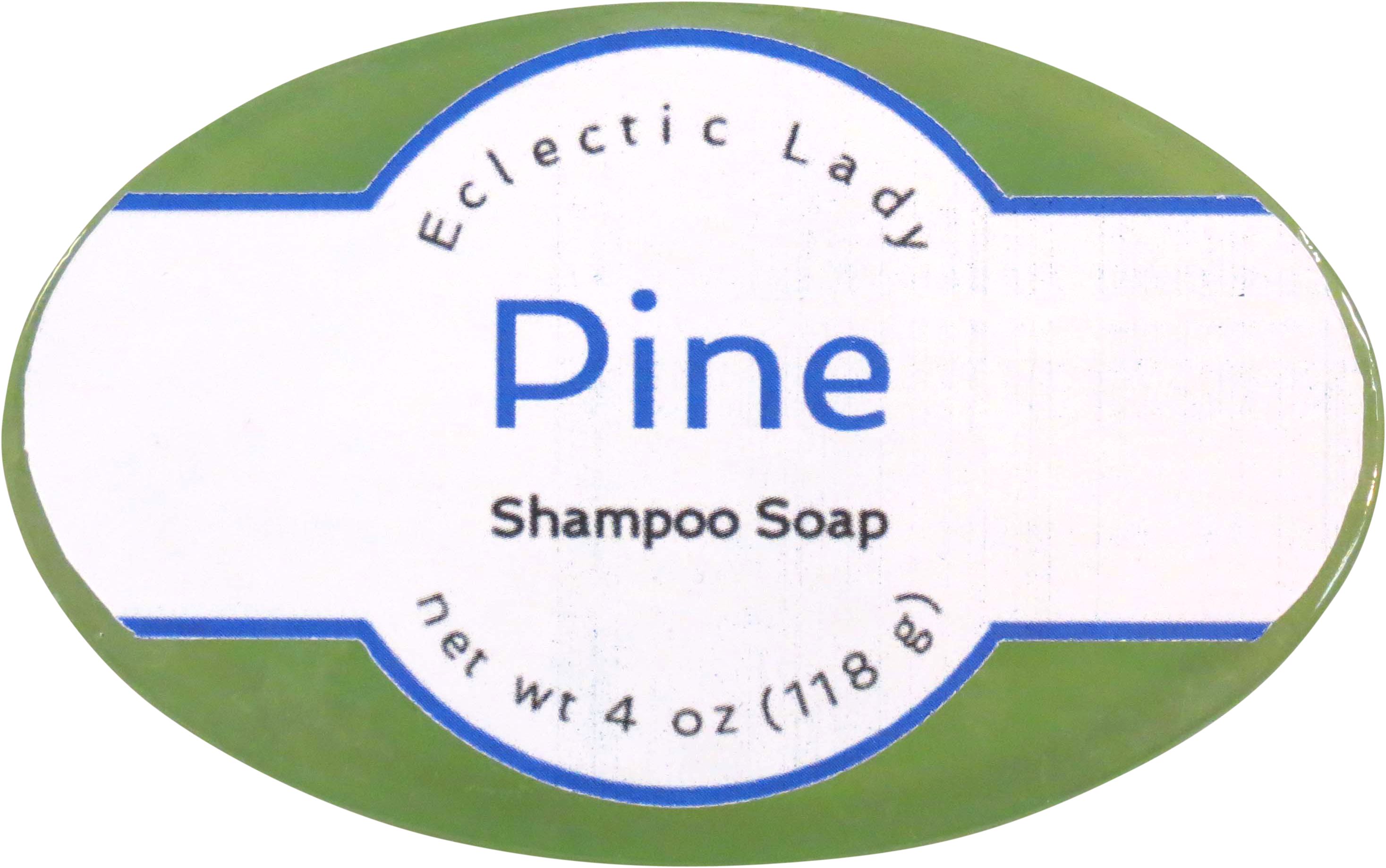 Pine Shampoo Soap Bar by Eclectic Lady, Argan Oil, Silk Protein, Honey