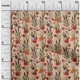 thumbnail image 2 of oneOone Cotton Flex Red Fabric Floral Retro Diy Clothing Quilting Fabric Print Fabric By Yard 40 Inch Wide, 2 of 5