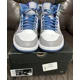 thumbnail image 3 of Ni - ke Ni - ke Air Jordan 1 Mid Cement Grey True Blue Men AJ1 Size 10 Shoes DQ8426-014, 3 of 5