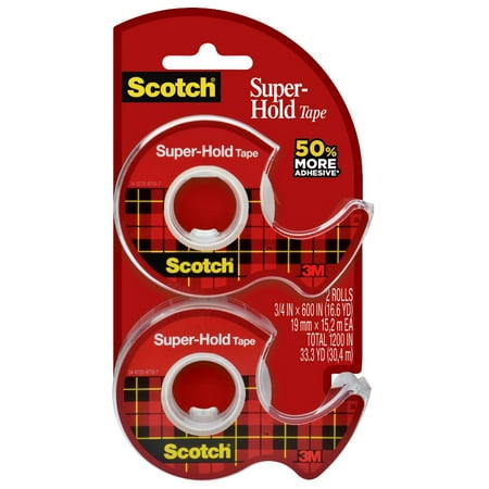 Scotch Super-Hold Tape Dispenser, 2 Pack,