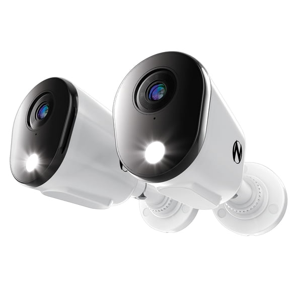 Cámara de seguridad Night Owl Add On con cable, audio bidireccional 4K HD, paquete de 2 unidades
