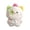 A002- Green, variant on Small Cat Plush Mismatched Ear Ruffle Collar Single Piece for Home Decor Collectible Gifting