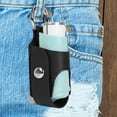thumbnail image 2 of Inhaler Storage Case,Leather Inhaler Holder Leather Storage Tool for Camping, Travel, Business Trip, Home, School Black, 2 of 5