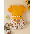 Happy Town Infant Girl Summer Outfits Baby Girl Ruffle Sleeve Tops ...