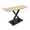 Blonde Surfside Ash w/Matte Black Base, variant on Small Arc Rectangle Shaped Console Table Office Or Living Room 20x45
