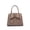 Taupe, variant on LIKE DREAMS Royal Cross-Elegance Bow Satchel Vegan Leather Crossbody Bag - Taupe