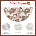 thumbnail image 5 of Christmas Tree Skirt - Deer Bear Fox Owl Rabbit Bird Tree Halloween Tree Skirt Winter Fall Tree Skirt for Christmas Tree Decorations, Christmas Decor Xmas Holiday Home Party Decorations 36 inches, 5 of 7