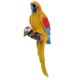 thumbnail image 2 of Simulación Guacamayo Animal Juguete Loro Juguetes Decoración Enseñanza Props Modelo de pared colgante Amarillo Cola Loro de simulación, 2 of 8