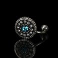 thumbnail image 4 of YYKihy Navel Bar Piercing Women Flower Button Ring Belly Body Navel, 4 of 5
