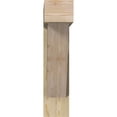 thumbnail image 2 of Ekena Millwork 8"W x 34"D x 34"H Traditional Block Rough Sawn Bracket w/ Offset Brace, Douglas Fir, 2 of 25