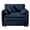Blue, variant on Leumius Oversized Armchair Accent Chairs,41.73" W Modern Upholstered Armchair with 1 Toss Pillow,Deep Seat Reading Sofa Chair for Living Room,Bedroom,Beige