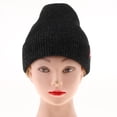 thumbnail image 3 of Sombrero de RELOJ de ACRÍLICO Hugo Gorro de invierno Gorro de conductor de trabajo de esquí Negro Gorro de punto de mujer, 3 of 3