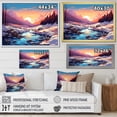 thumbnail image 4 of Designart "Rocky River Reflections" Oversized Landscapes Wall Art - Country Blue Forest River Mountains Living Room Canvas Art, 4 of 4