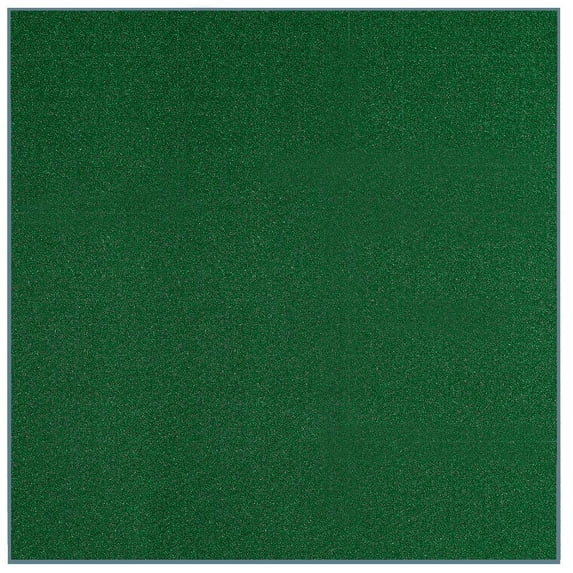 Outdoor Artificial Turf Mats with heavy duty non slip backing Green - 4' Square area rug