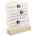 thumbnail image 2 of Wooden Desk Calendar - Perpetual Planner Calendar - Month Date Display, Desk Accessories Aesthetic, Cute Desk Decor (Creamy white), 2 of 6