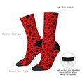 thumbnail image 4 of Fuzoiu Ladybug Pattern Print Athletic Crew Socks for Men & Women,Casual Crew Socks,Above Ankle Crew Socks for Business, Casual, 4 of 6