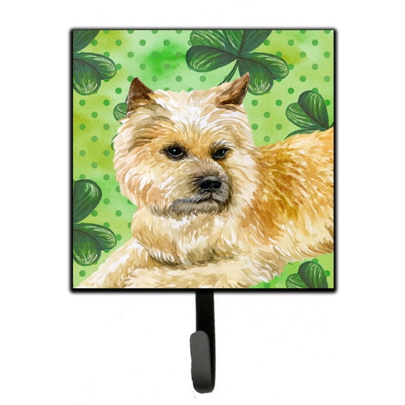 Cairn Terrier St Patricks Leash or Key Holder Green