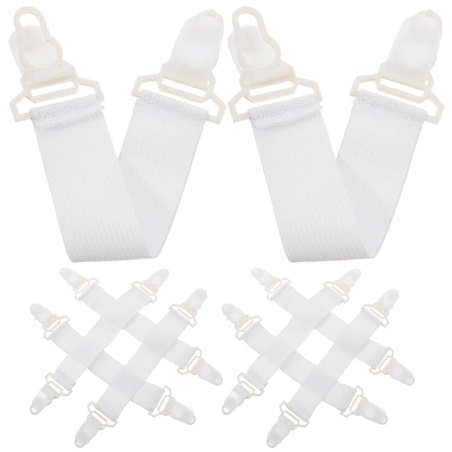 Bed Sheet Fasteners Adjustable Bed Sheet Clips for Securing 16Pcs Mattress Covers