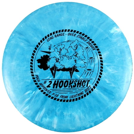 Lightning Golf Discs #2 Hookshot Fairway Driver Golf Disc [Colors may vary] -