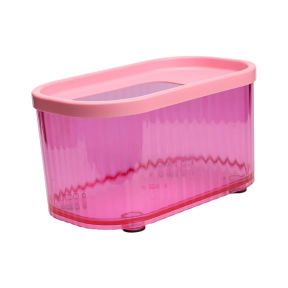 oshhnii Hamster Sand Bath Box Gerbil Sand Bath Cage Accessory Hamster Rose Red