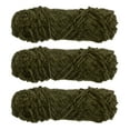 thumbnail image 1 of Unique Bargains Chenille Polyester Olive Green Yarn, 3 Skeins, 1 of 7