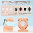thumbnail image 2 of VallexMall iWatch Stand for Apple Watch Charger Stand Series Ultra 9/8/7/6/Se/5/4/3/2/1 Сute Silicone Apple Watch Holder Supports Nightstand Mode Charging Dock Accessories [Charger Not Included], 2 of 8