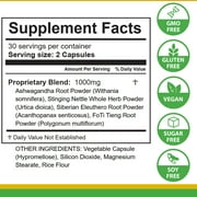 Lifetones Energy & Adrenal Support Capsules - 60 Count