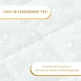 thumbnail image 3 of Quilted Fitted Cal King Mattress Pad Cover, Waterproof Mattress Protector, Deep Pocket Elastic Fits Up to 21'', Breathable Soft Alternative Filling Mattress Pad, 3 of 7
