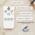 thumbnail image 5 of ATTOE Veilleuse LED Télécommande Rechargeable 3 Couleur Changement Chambre d'Enfant Veilleuse pour les Enfants Adultes, avec Horloge Luminosité Portable Veilleuse Réglable pour la Maison Travle Extérieur, 5 of 5