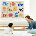 thumbnail image 1 of Kids Wooden Peg Puzzles Set With Alphabet Numbers Fruits Animals And Vehicles, 1 of 9