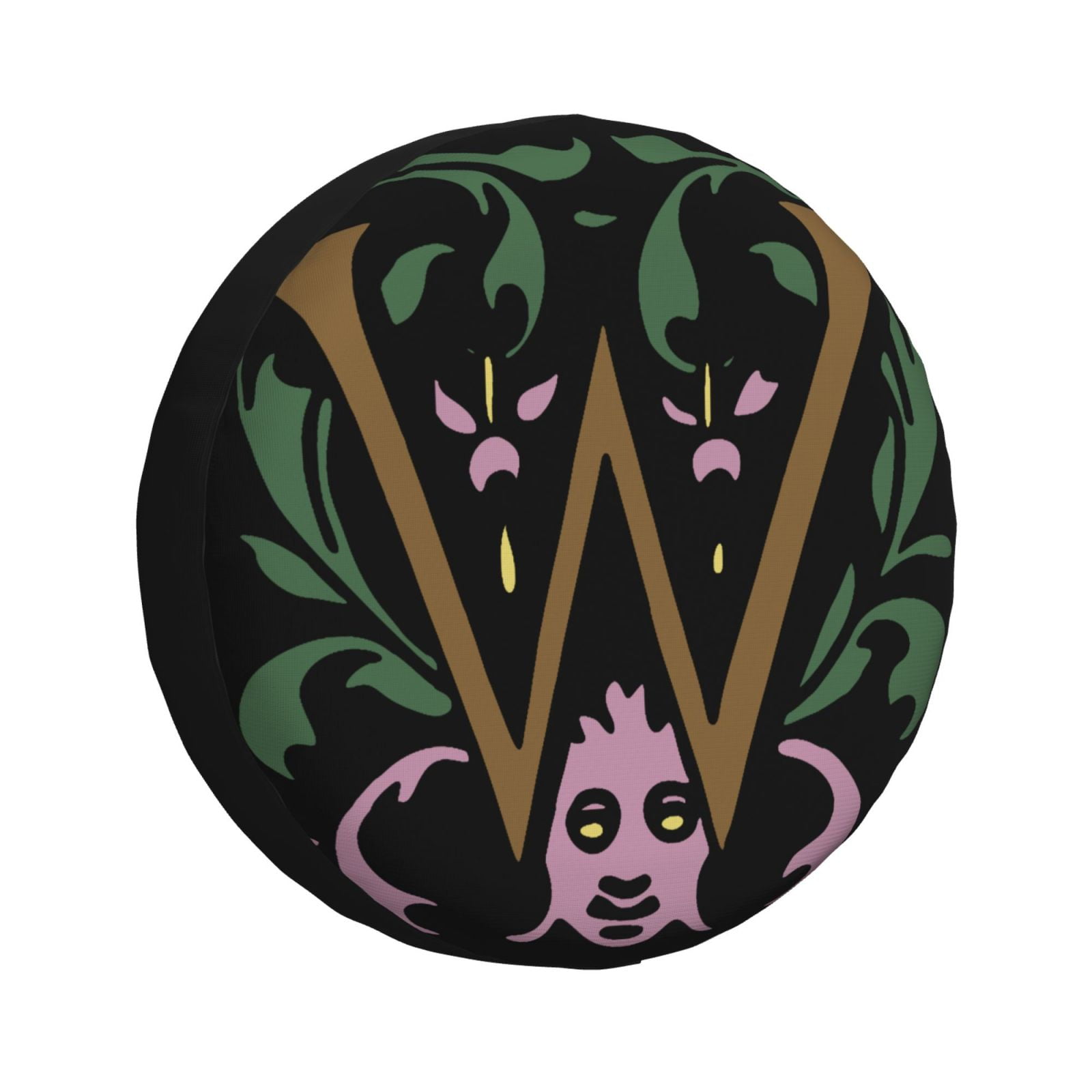 Waterproof Spare Wheel Cover, W Vintage Letter Adjustable Wheel Cover