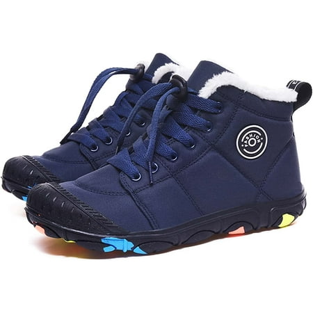 

Boys Girls Snow Boots Winter Warm High-Top Shoes Outdoor Sports Non-Slip Hiking Shoes Winter Shoes for Kids