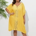 thumbnail image 5 of Beach Cover Up Swim Suits for Women 2025 Stylish Plus Size Pullover Viscose Swimwear Cover-Up for Women - Comfortable Mid-Length Sleeve Dress for Versatile Wear, 5 of 6