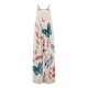 thumbnail image 2 of Gibobby Pantalones cortos Monos de mujer Verano Casual Suelto Sin mangas Patchwork Doble bolsillos Mono Estampado floral Boho Pierna ancha Babero en general(Caqui， S), 2 of 4