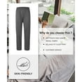 thumbnail image 6 of MoFiz Men's Solid Bamboo Pajama Pants with Pockets Loungewear for Men, 6 of 6