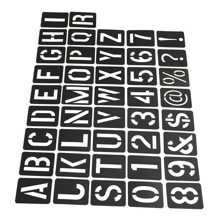 3 Inch Number Stencils Painting Mailbox Numbers Template Alphabet Letters  Mould