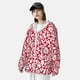 thumbnail image 3 of Balery Red Flowers Sudadera ligera de manga larga con capucha y protección solar UPF 50+ para hombre y mujer, ideal para pesca y running-Large, 3 of 7