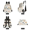 thumbnail image 4 of FORMRS Mini Backpack Purse for Women Travel Daypack Casual Shoulder Bag, Beige Simple Shapes, 4 of 7