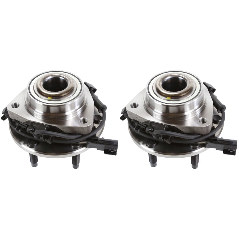 AutoShack HB615060PR Pair of 2 Wheel Bearing Hub Front Driver and Passenger Side Wheel Hub Bearing and Assembly 8 Lugs with ABS Replacement for 2001-2006 Chevrolet Silverado GMC Sierra 1500 2500 HD 