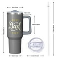 thumbnail image 2 of Number One Dad Tumbler 40oz - Stainless Steel Insulated Cup with Lid & Straw, Great Gift for Dad for Father's Day, Birthday, Christmas, Anniversary from Wife & Kids, 2 of 5
