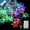 Multi-color, variant on EROCK Christmas 96 LED Curtain Window Snowflake String Fairy Lights Waterproof Decor