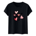 thumbnail image 4 of Haivin Womens T Shirts Short Sleeve Tops Casual Blouses Spring Summer Outfits Flowy Front Scooped Neck, 4 of 5