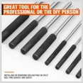 thumbnail image 5 of 9pc Forged Steel Roll Pin Punch Set in Roll Up Case Rifle Gunsmithing Jewelers, 5 of 6