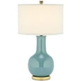 thumbnail image 5 of Safavieh Judy Ceramic Light Blue Lamp with White Shade, 5 of 5
