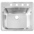 thumbnail image 6 of Westbrass D25228KIT-26 25" 18 Ga. Drop-In Stainless Steel Undermount Single Bowl Kitchen Sink Work Station, Polished Chrome, 6 of 9