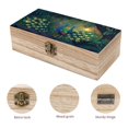 thumbnail image 3 of Pavo Real Caja Organizadora de Madera Rústica - Caja Decorativa Multifuncional para Escritorio, Hogar, Oficina, Joyas y Manualidades, 3 of 6