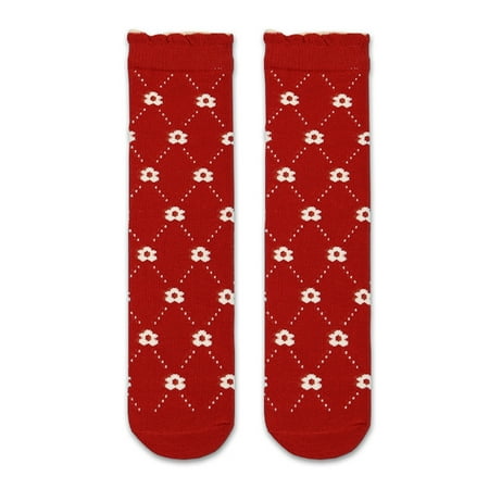 

HOTYA Baby Girls Boys Soft Cotton Socks Kids Knee High Printing Long Socks Stockings